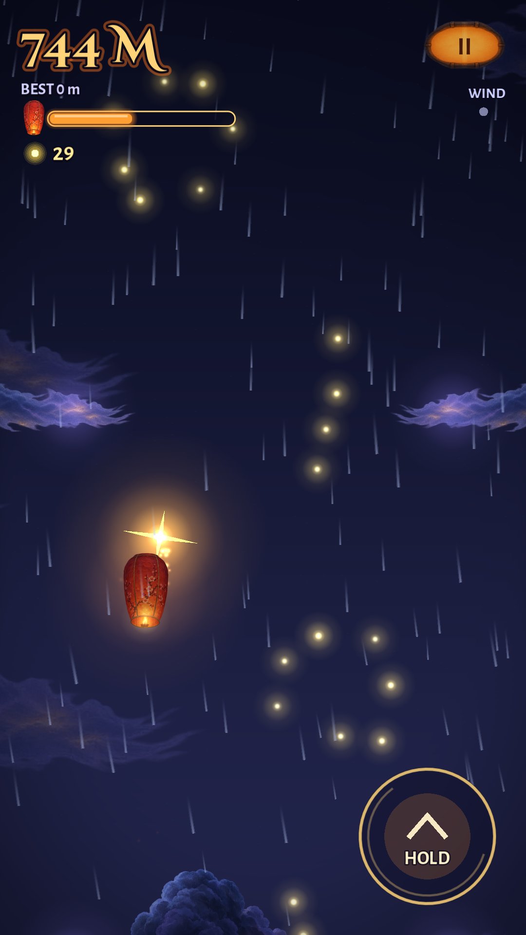 Catch fireflies to keep your flame alive.