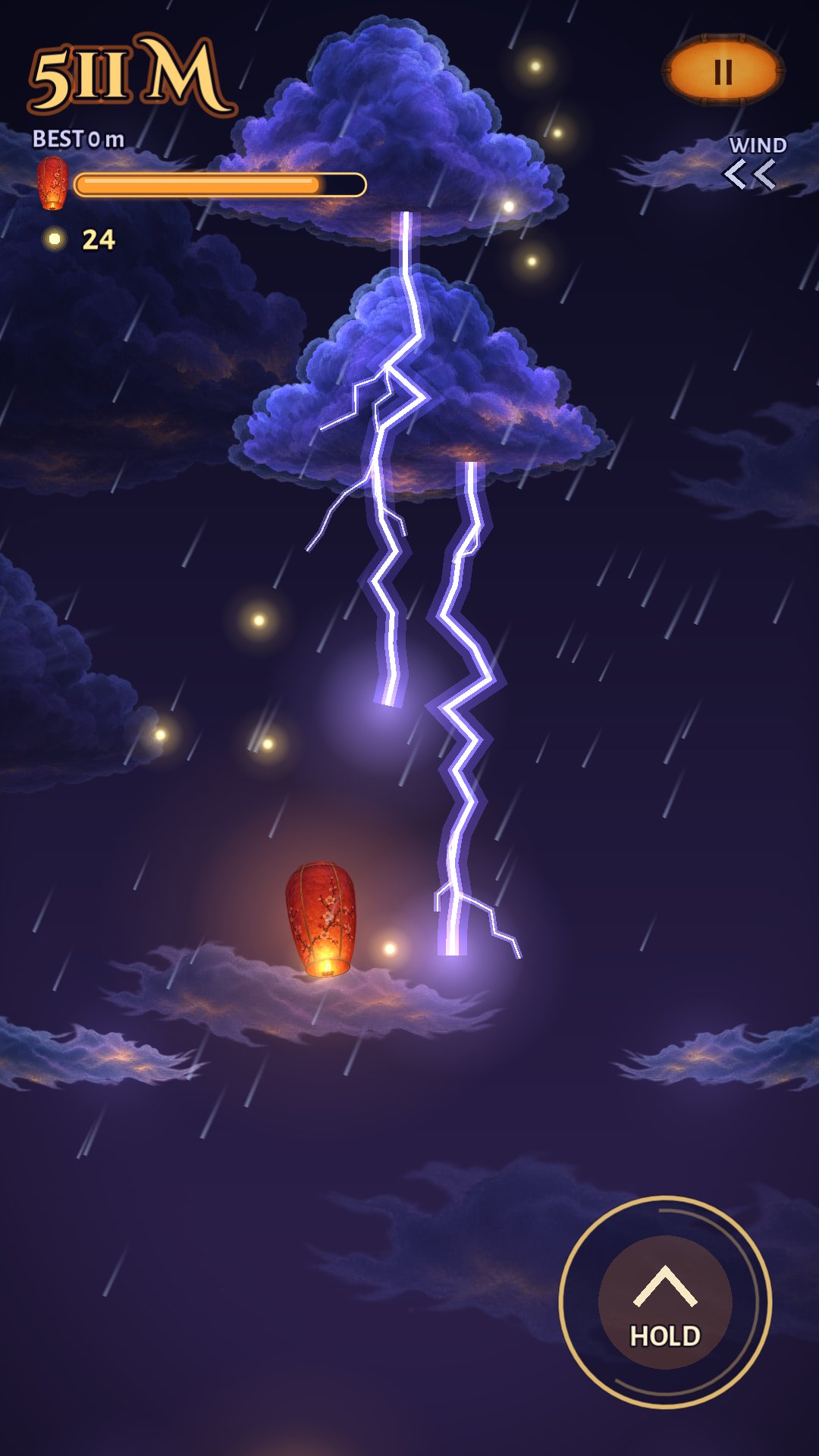 Thunderclouds glow before they strike.