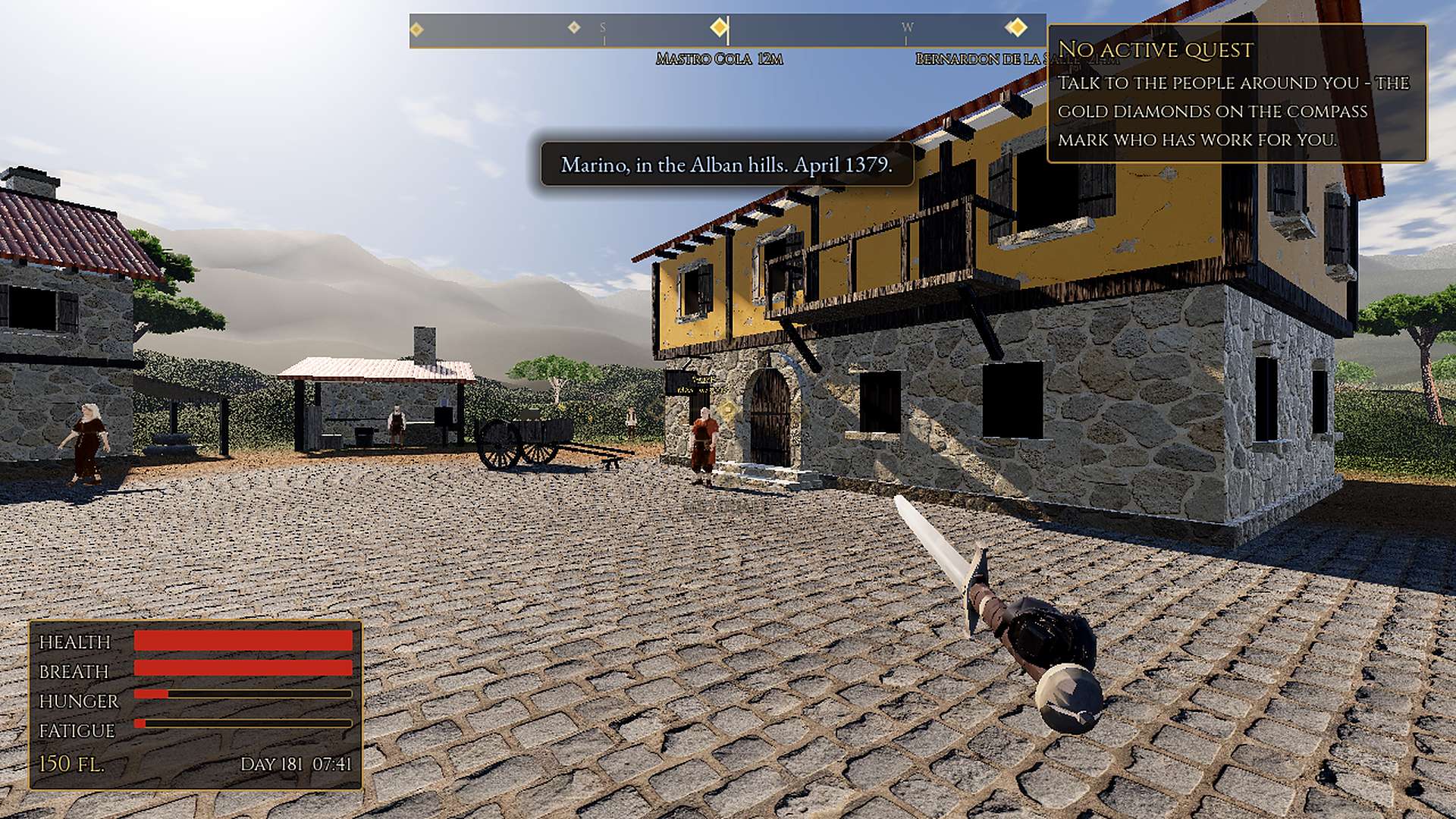 Act II: Marino, in the Alban hills, April 1379.