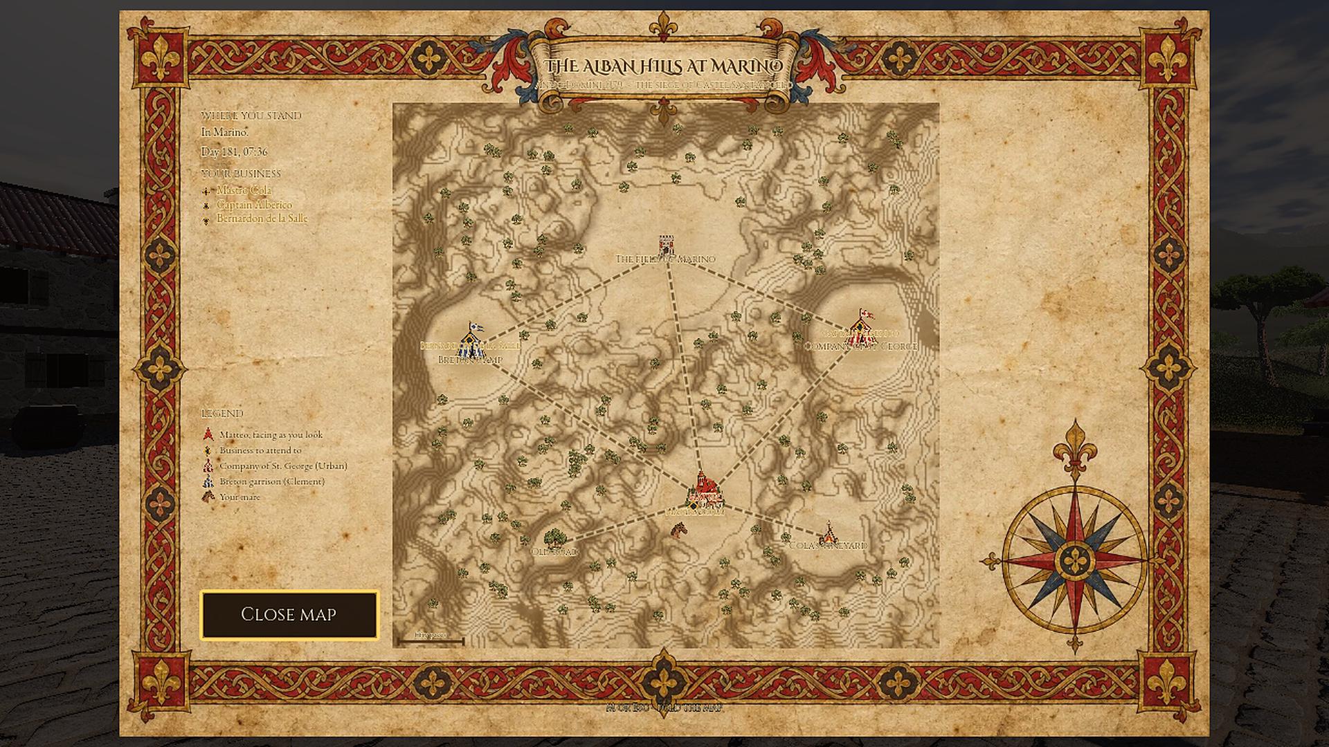 The map marks every place and all of your business.