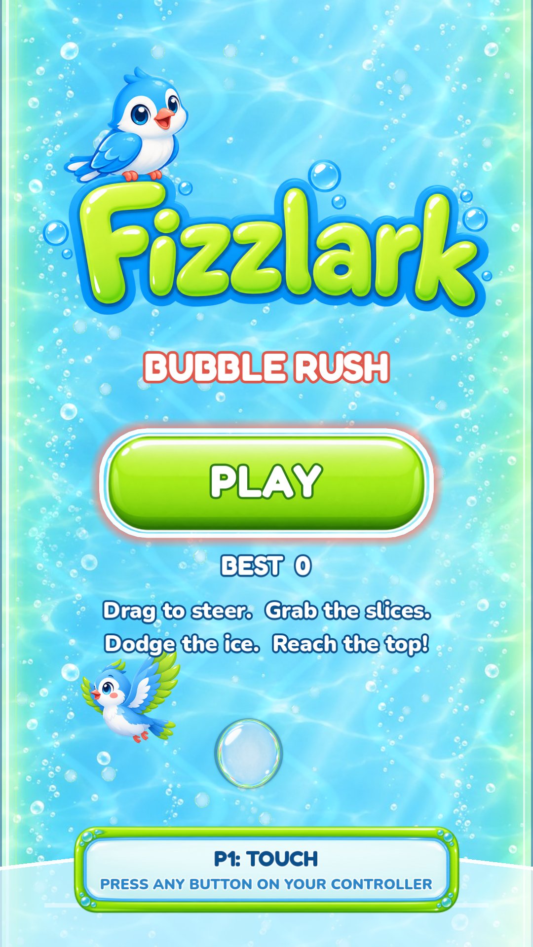 Tap Play and the bubble is off.