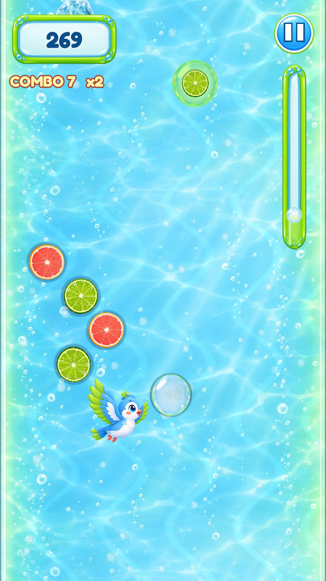 Keep the chain going for a bigger multiplier.