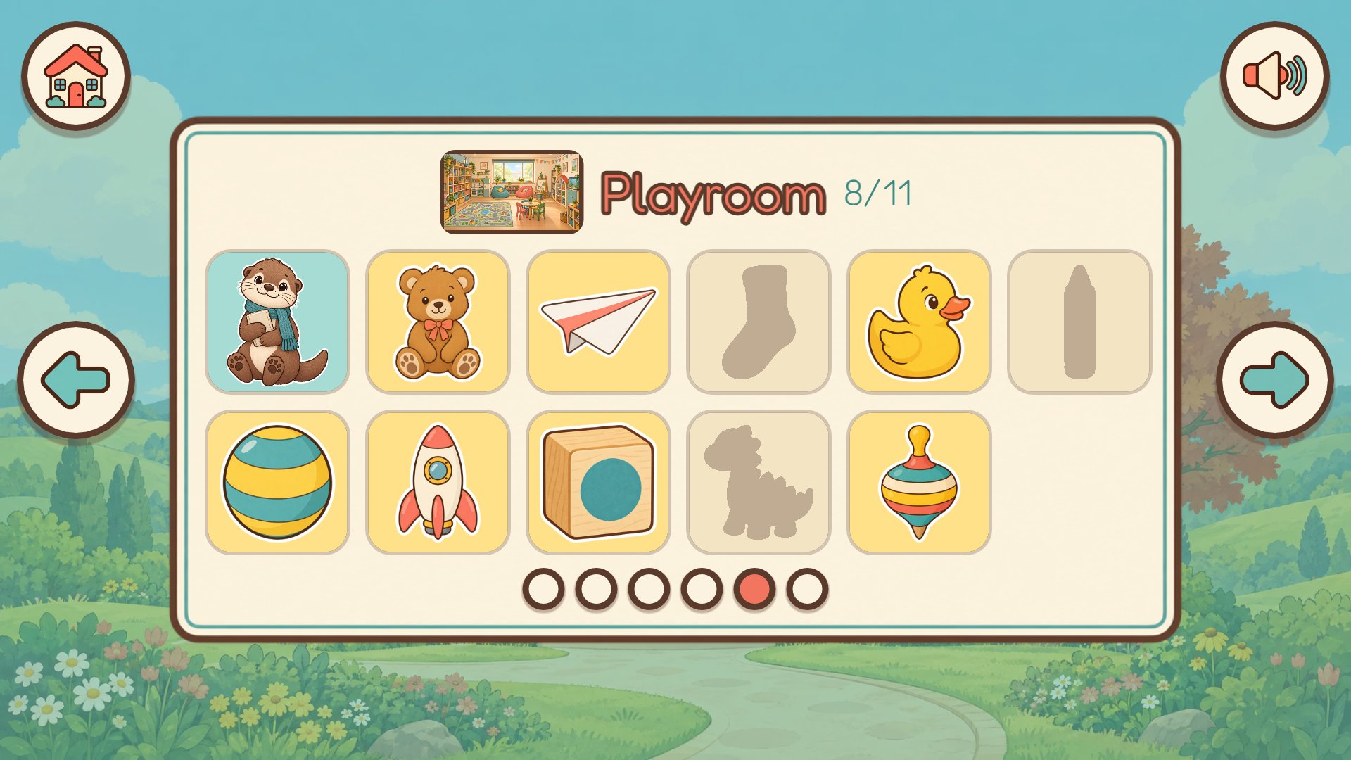 Every find becomes a sticker in the sticker book.