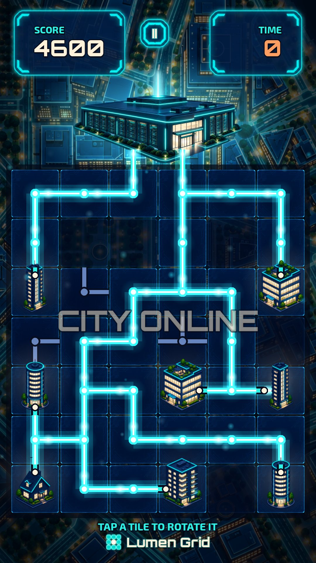 Time! Every route snaps in and the city comes online.