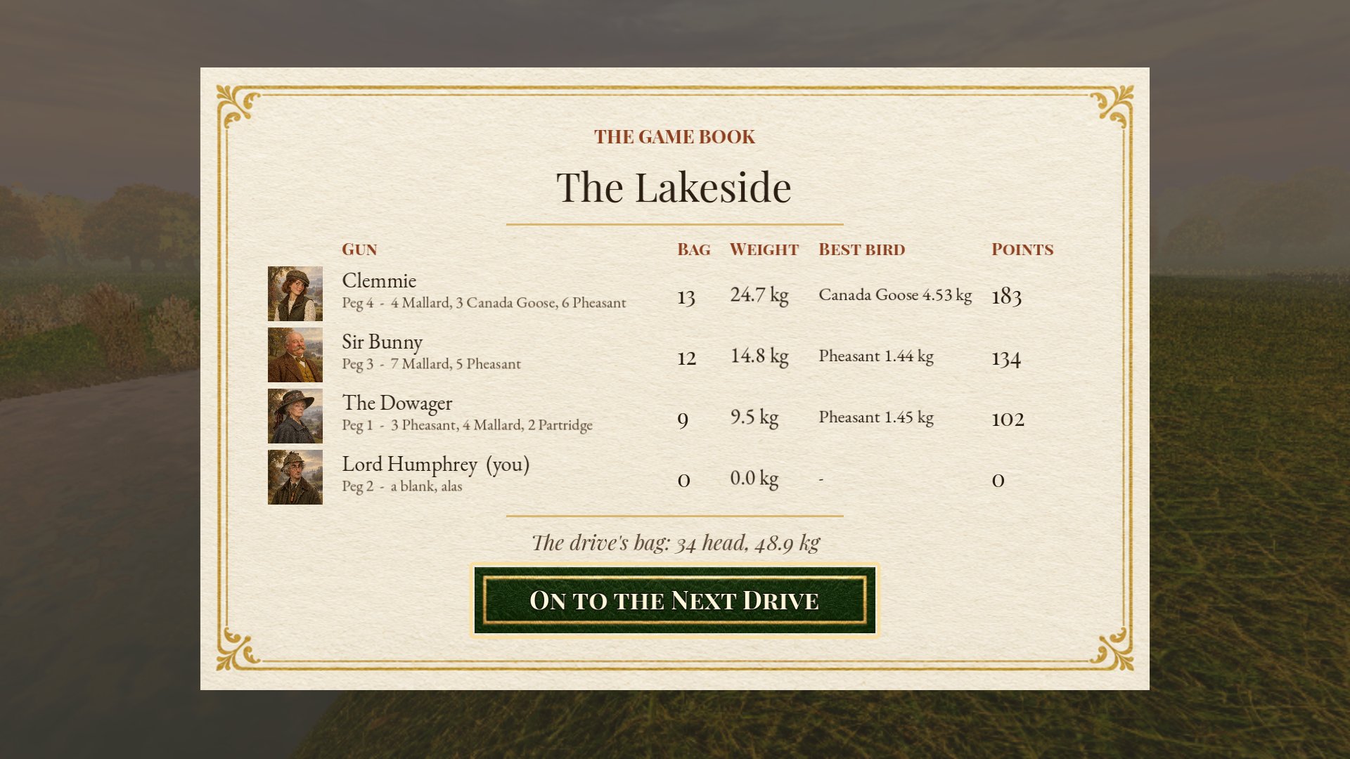 The Game Book settles who shot what. Or didn't.